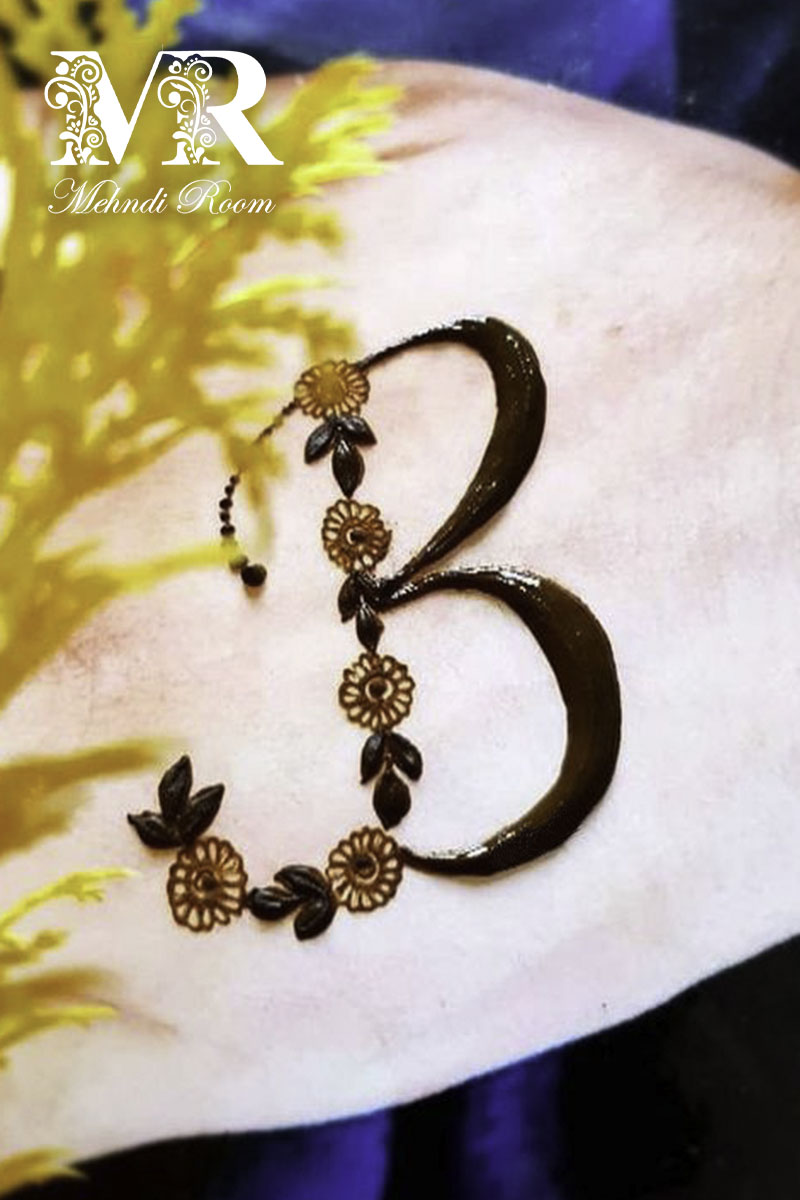b-name-mehndi-design