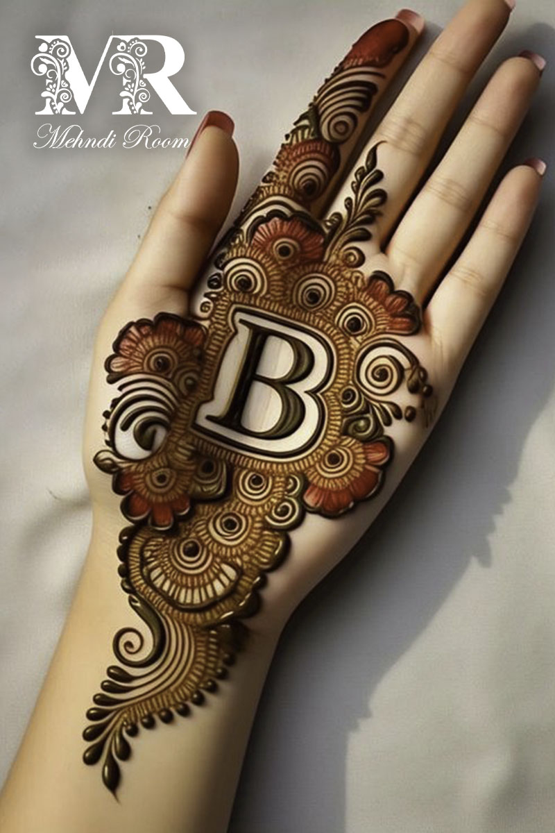 b-name-mehndi-design