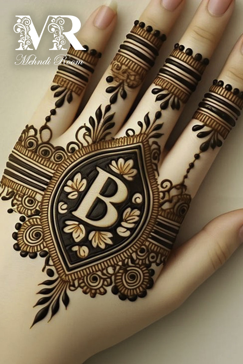 b-name-mehndi-design