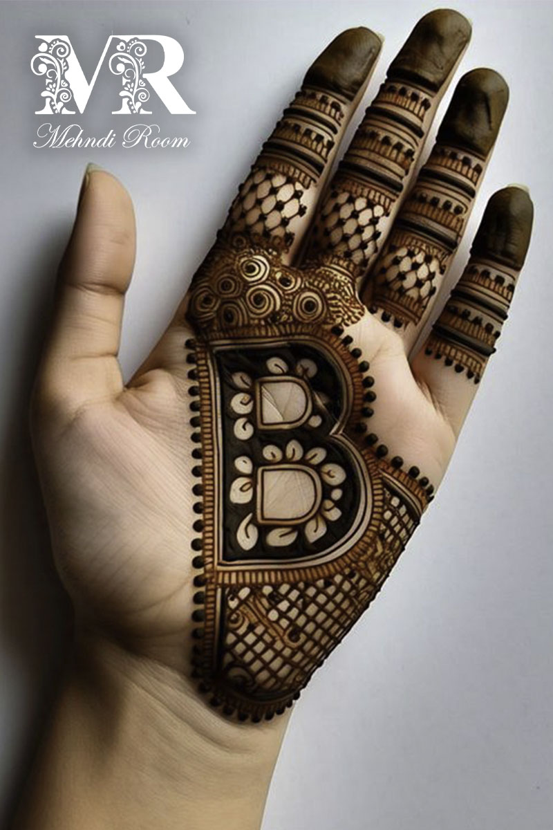 b-name-mehndi-design