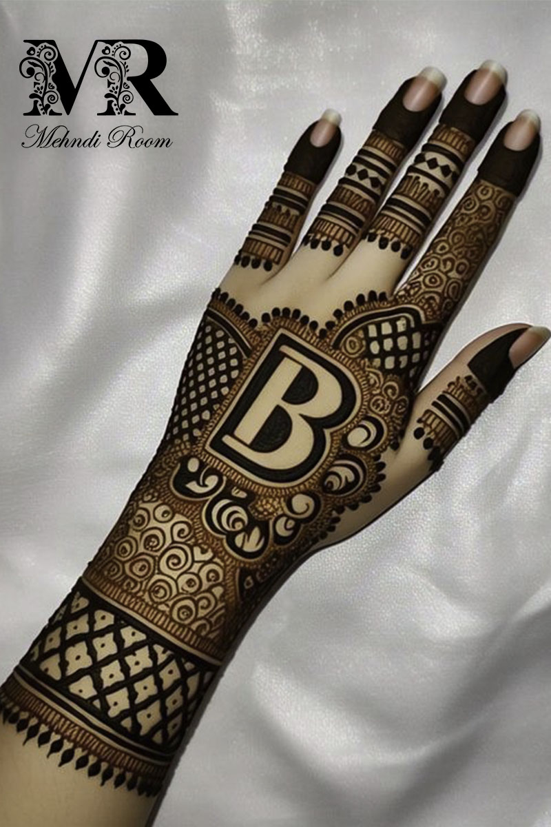 b-name-mehndi-design