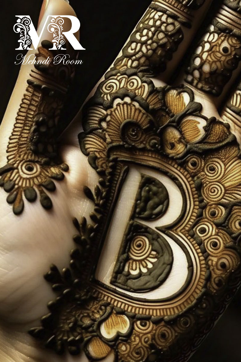 b-name-mehndi-design