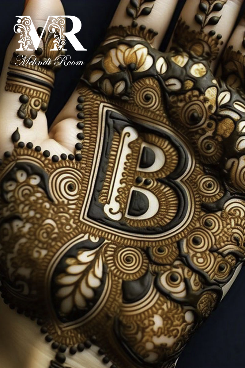 b-name-mehndi-design