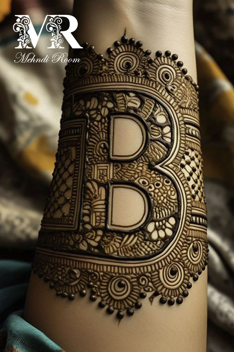 b-name-mehndi-design