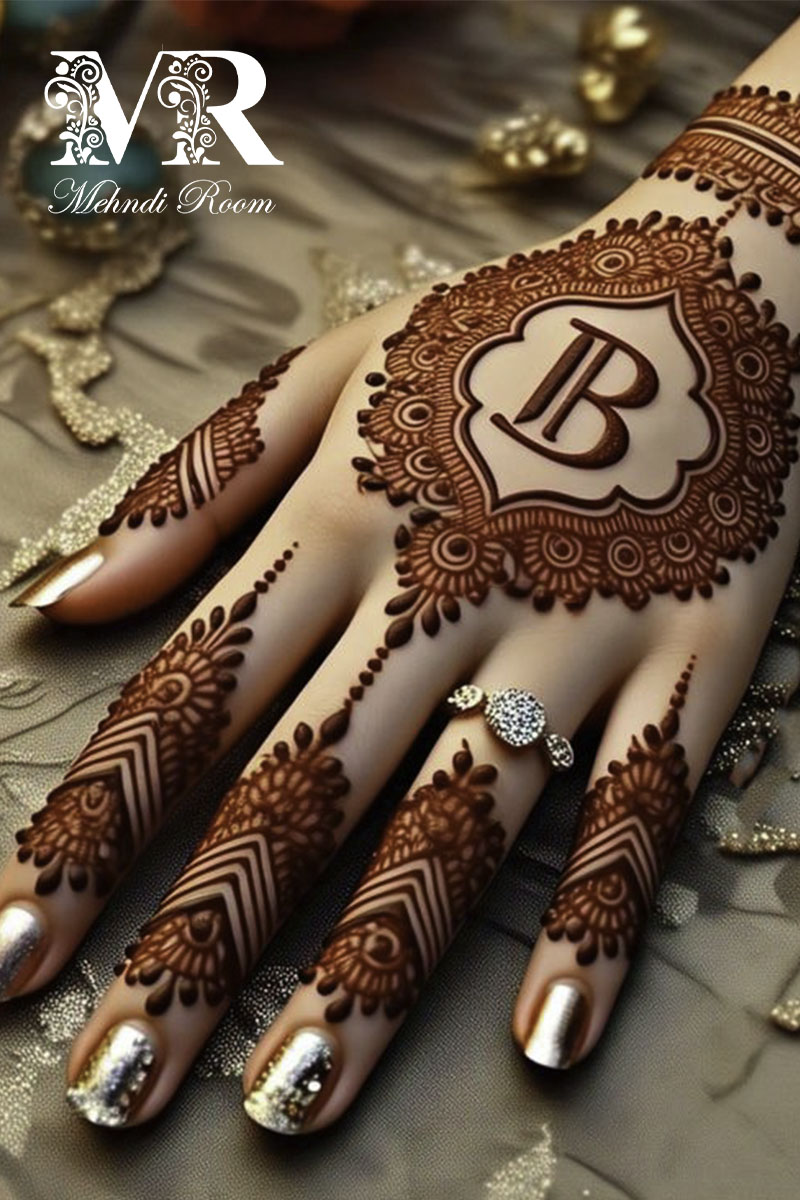 b-name-mehndi-design