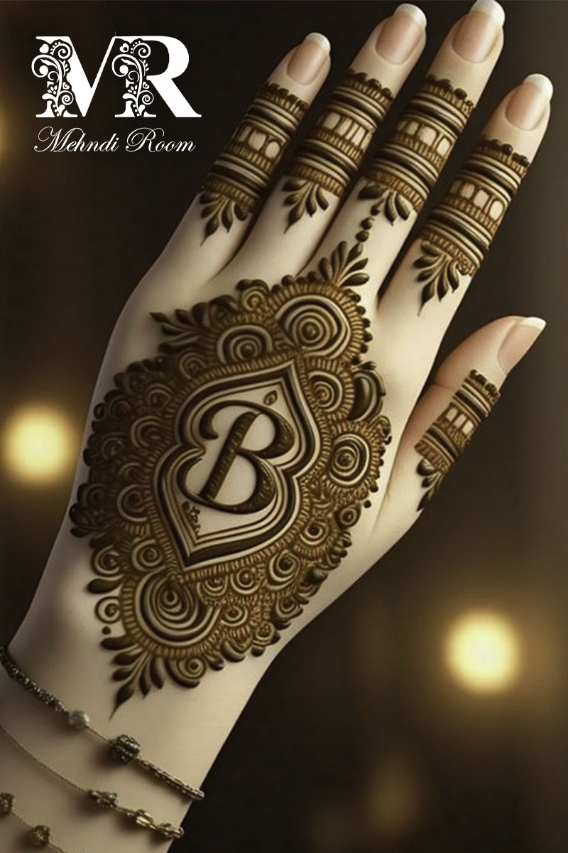 b-name-mehndi-design