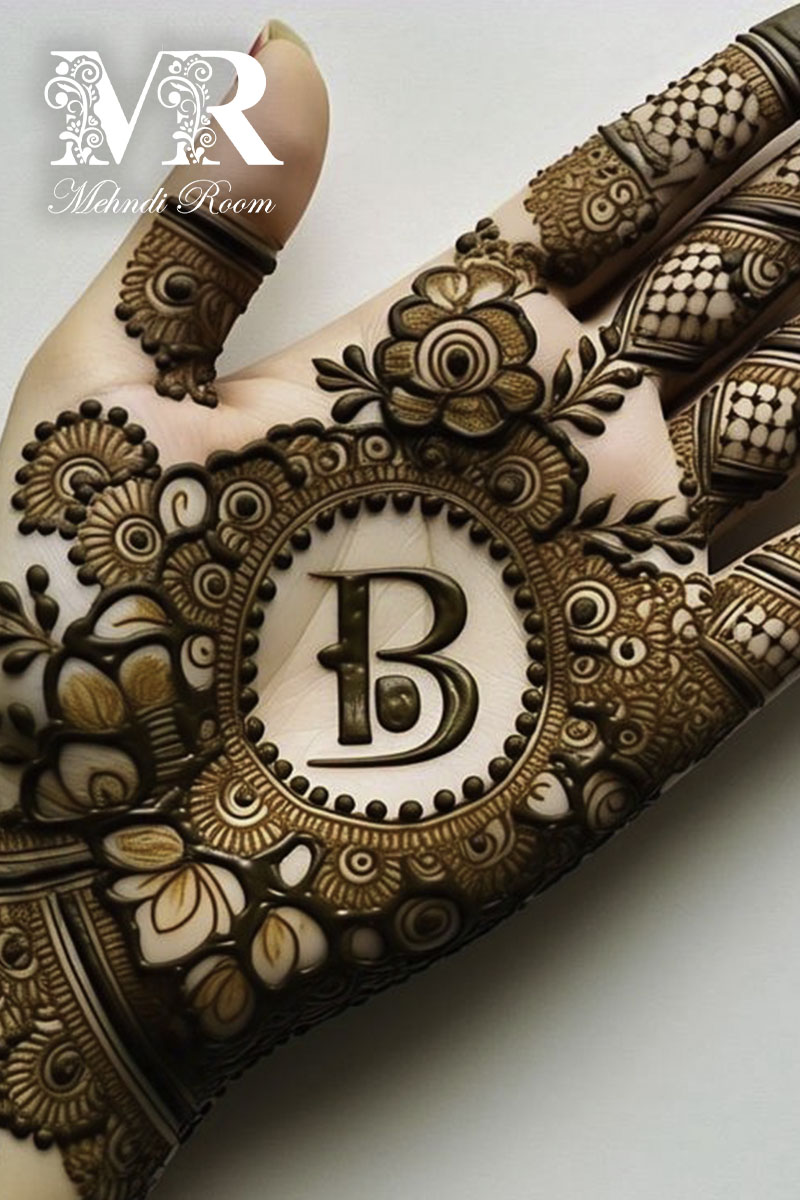 b-name-mehndi-design