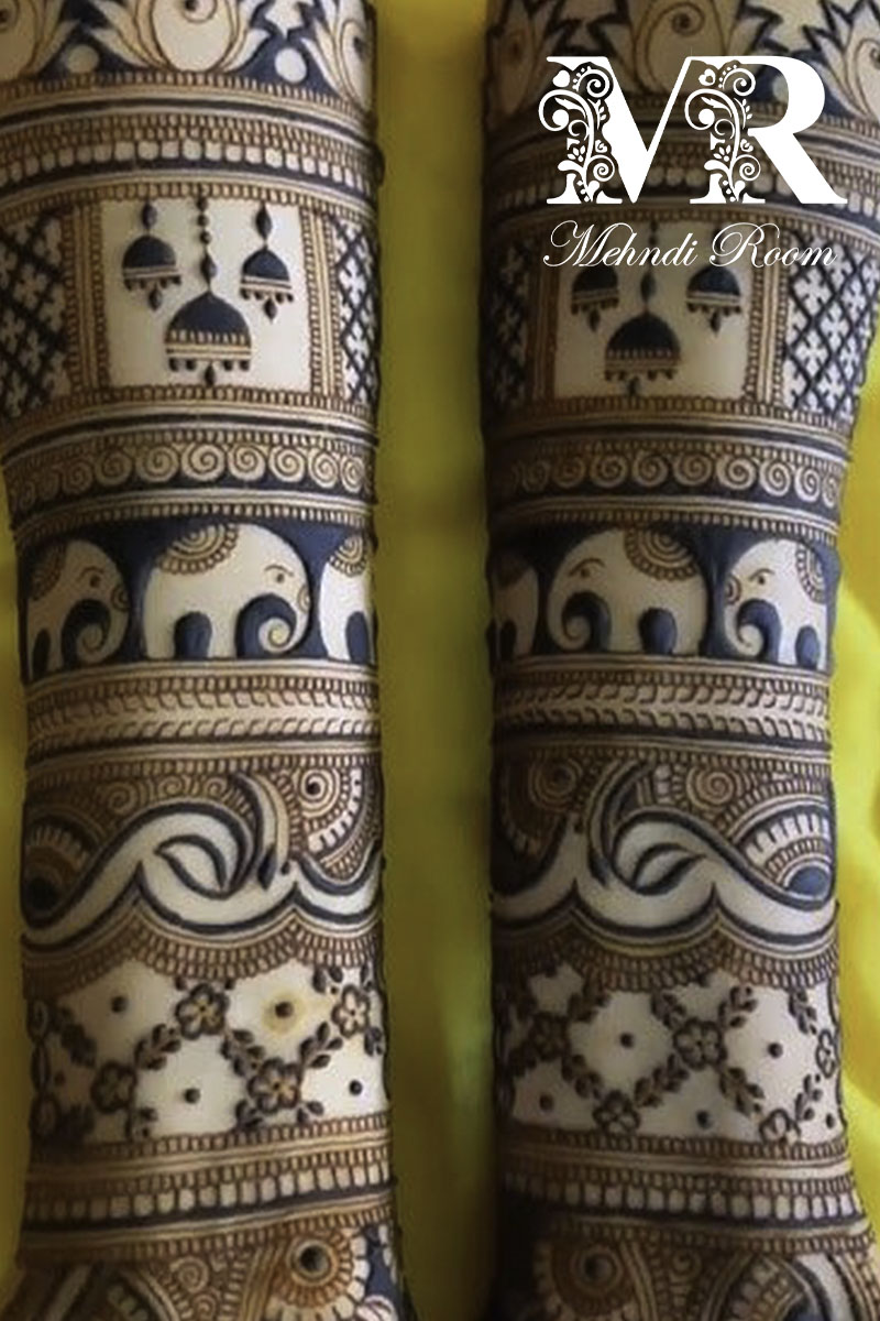 elephant-and-motifs-mehndi